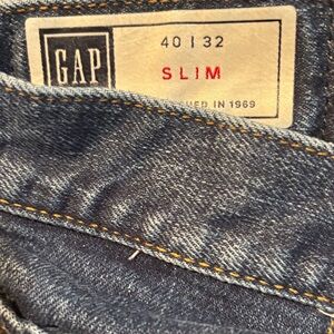 GAP Men's Slim Jeans in Dark Blue Denim